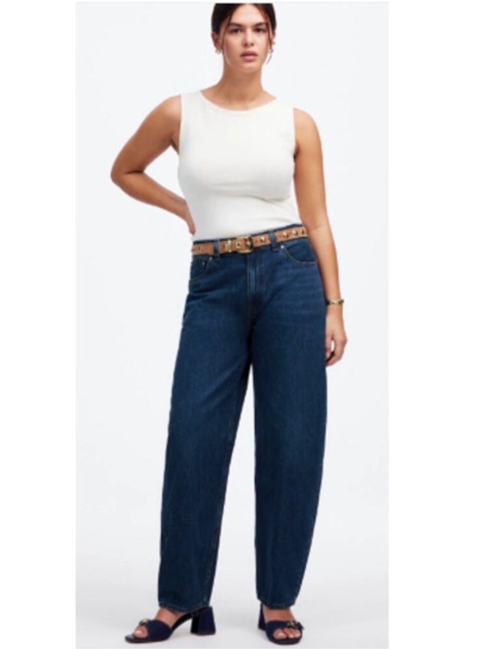 Madewell The Arc-Leg Denim Jeans Dark Blue Women’s 32